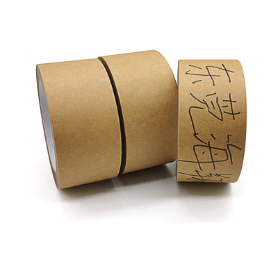 Caja adhesiva del derretimiento caliente que sella lado de encargo de cinta de papel de Kraft el solo