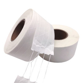Kraft gummed blanco de cinta de papel, impresión activada agua de papel del logotipo de la cinta del embalaje de la fibra de vidrio