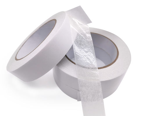 Cinta de revestimiento doble adhesiva de acrílico del tejido, diversos tamaños de papel de la cinta adhesiva