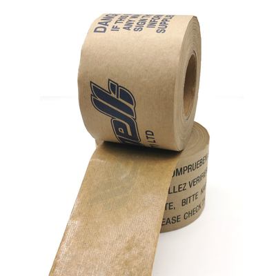Kraft gummed impermeable de cinta de papel, línea piezosensible de la fibra de la cinta de Kraft