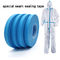 cinta azul del lacre de la costura del aire caliente de la tela no tejida de la prenda impermeable de los 20mm*200m para el traje protector