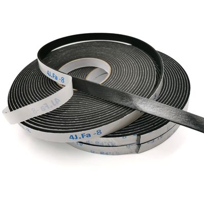 Cintas de sellado de espuma de EVA de 0,5 mm-5 mm, blancas y negras, con adhesivo sensible a la presión y a la fusión en caliente