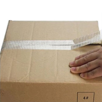 Cinta adhesiva de fibra de vidrio transparente de un solo lado reforzada con 48 mm * 20m Tamaño y espesor de 150mic para sellar y enmascarar