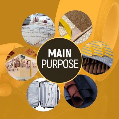 Cinta de malla de fibra de vidrio de doble cara con alta fuerza adhesiva y 220MIC de espesor para burletes de PVC y pisos