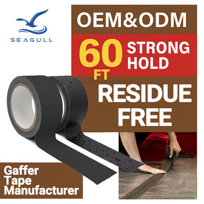 Cinta de tela industrial para producción de eventos, seguridad de cables en el suelo, fijación temporal