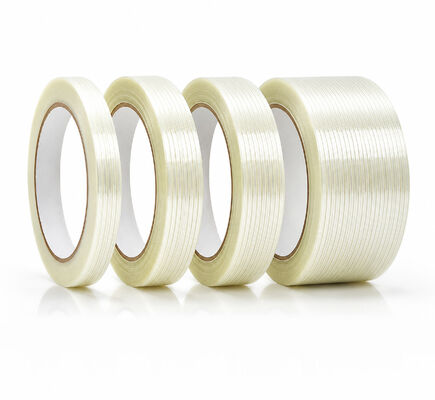 Fiberglass Filament Tape High Tensile Strapping Tape For Heavy Duty Carton Packaging