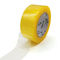 cinta transparente amarillenta del embalaje de 45mic Bopp para el lacre del cartón