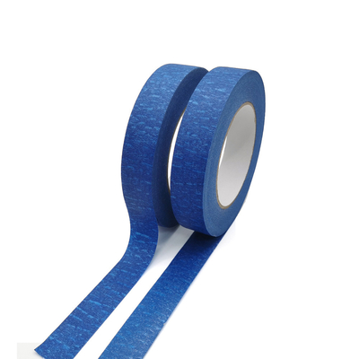 Cinta de papel crepé azul libre de residuos de caucho de un solo lado de precio mayorista