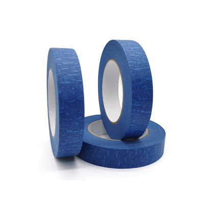 Cinta de papel crepé azul libre de residuos de caucho de un solo lado de precio mayorista