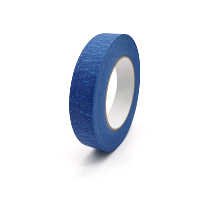Cinta de papel crepé azul libre de residuos de caucho de un solo lado de precio mayorista