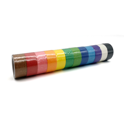 Multi coloreada graban tamaño de encargo pelan apagado la cinta fácilmente adhesiva