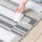 El paño de algodón echado a un lado doble sin residuo de la cinta de la costura de la alfombra cupo todas las superficies del piso