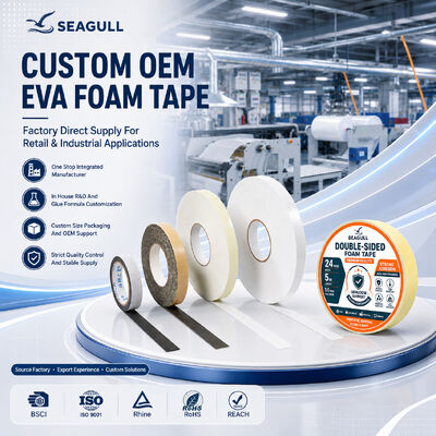 Banda adhesiva industrial de espuma de EVA de ancho doble fabricante