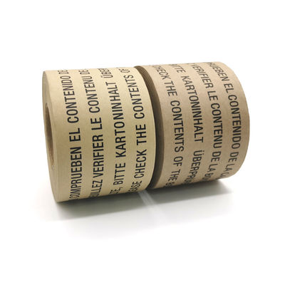 Sola cinta activada agua cara del embalaje de los 76mm*40m Kraft