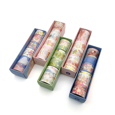 El sistema de cintas de papel de Washi de la mini DIY decoración de la historieta/las cintas adhesivas del planificador rueda fuentes de los efectos de escritorio de la escuela de Scrapbooking