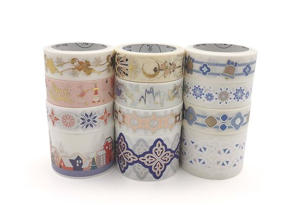 El hueco soñador simple del rollo de cinta de papel japonés ata las etiquetas engomadas adhesivas de la cinta de Washi para el diario DIY decorativo