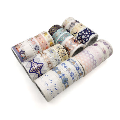 Bala de la cinta de Washi de la regla del atajo de Forest Series Spots Color Scrapbook de la sal que mete las cintas adhesivas de Deco en diario