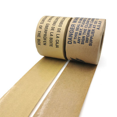 Sola impresión echada a un lado Kraft programable de cinta de papel para el lacre del cartón